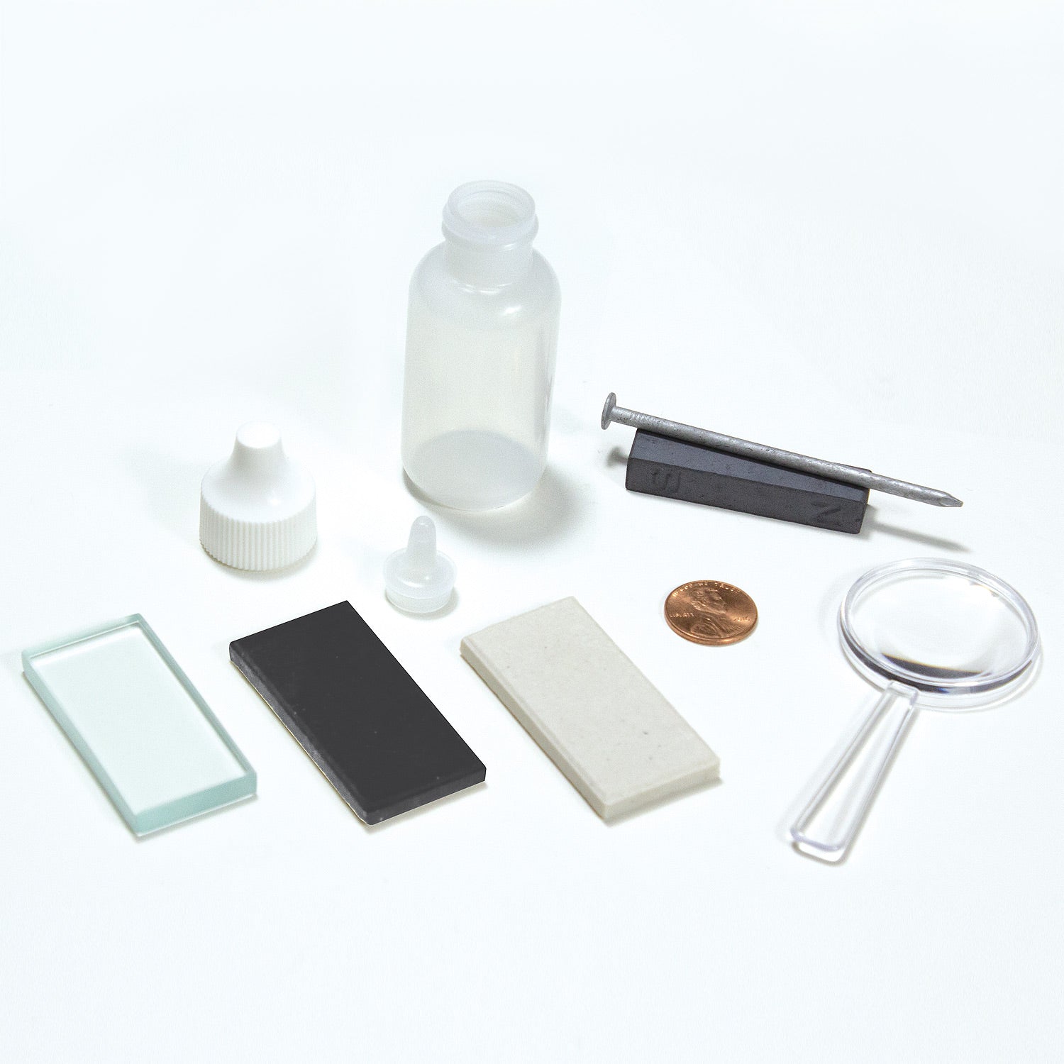 United Scientific® Mineral Test Kit – Rock, Fossil & Mineral Identification Set with Tools