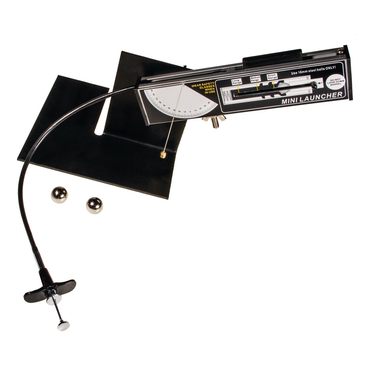 Mini Projectile Launcher – Physics Lab Ballistics Demonstrator with Adjustable Angles & Spring Tensions