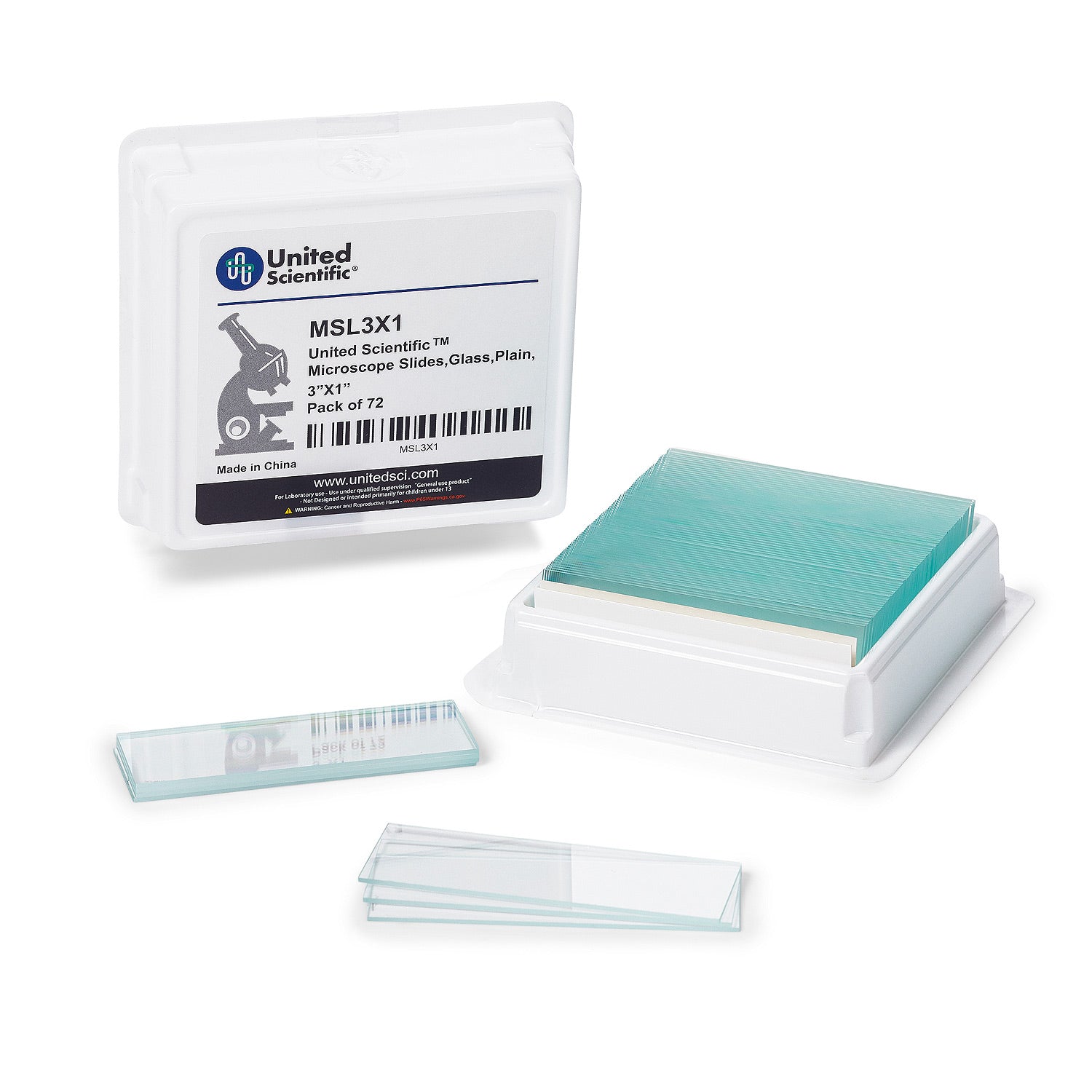 Glass Microscope Slides – Plain, Pre-Cleaned, Ground Edges, 75 x 25mm ...