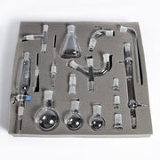 Deluxe Organic Chemistry Glassware Kit – 16-Piece Jointed Borosilicate Lab Set with Storage Box | United Scientific®