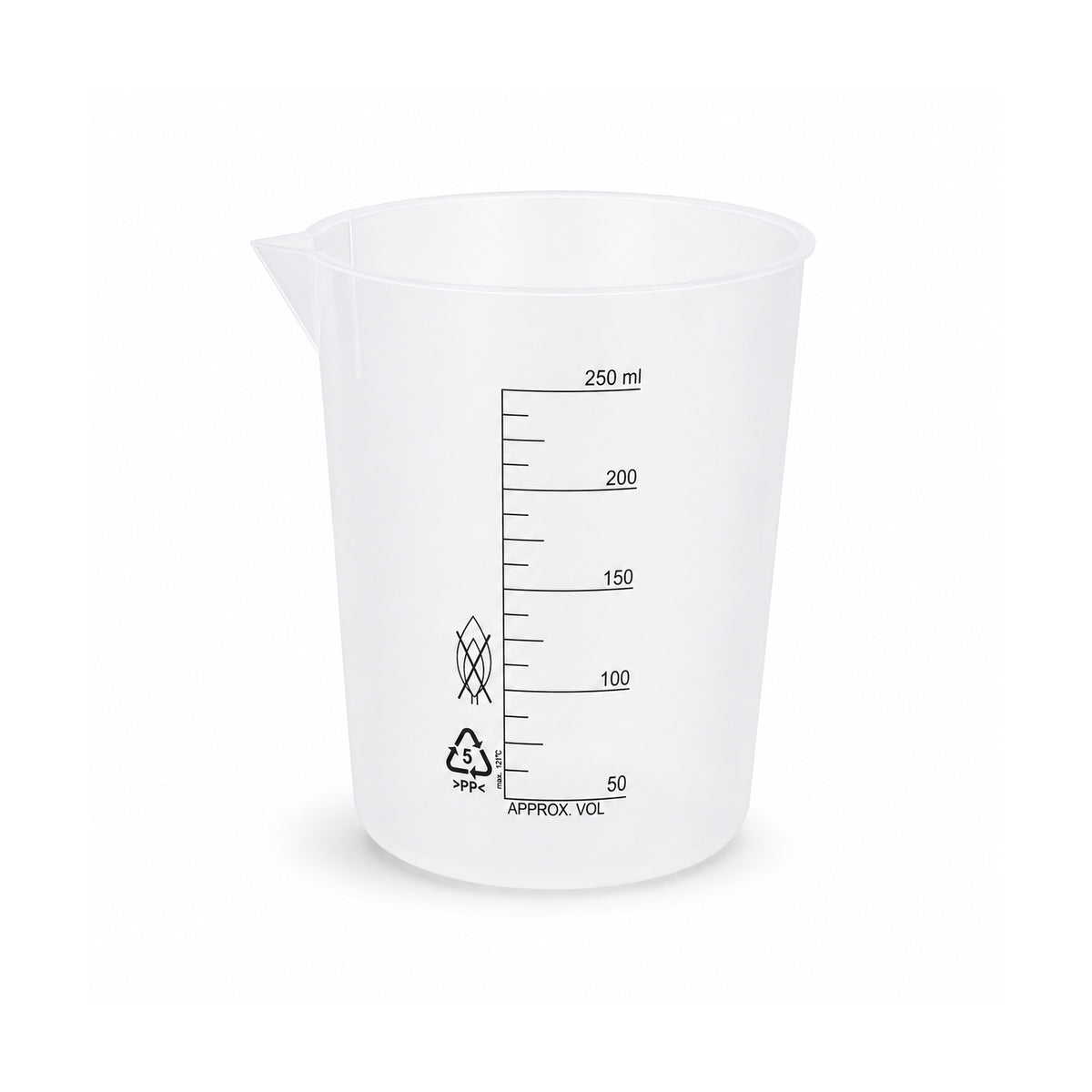 Polypropylene Beakers with Printed Graduations & Pour Spout, Autoclavable Lab Beakers, 50mL–10000mL