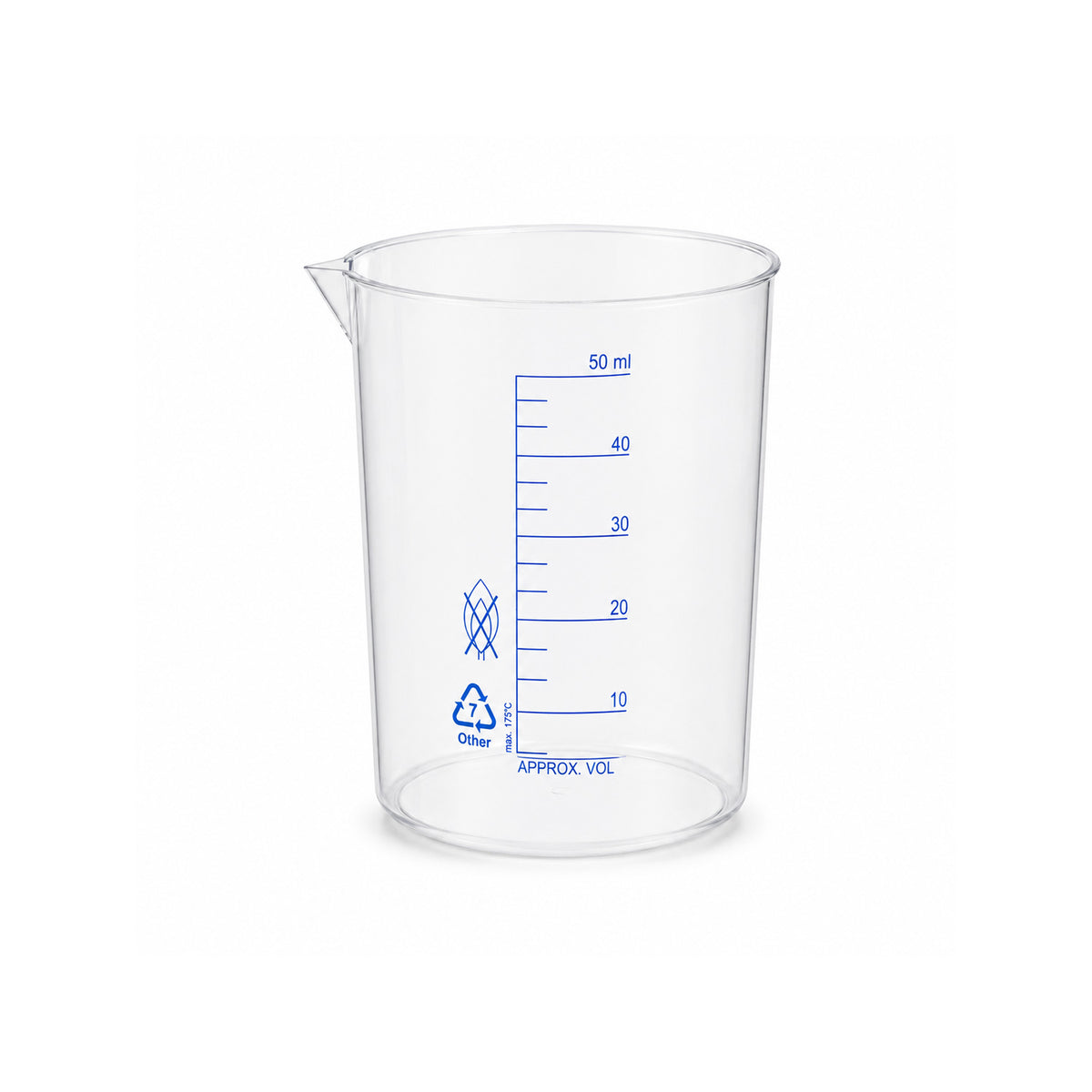 Polymethylpentene (PMP) Beakers with Printed Graduations, Autoclavable Stackable Plastic Lab Beakers, 50mL–10,000mL