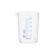 Polymethylpentene (PMP) Beakers with Printed Graduations, Autoclavable Stackable Plastic Lab Beakers, 50mL–10,000mL