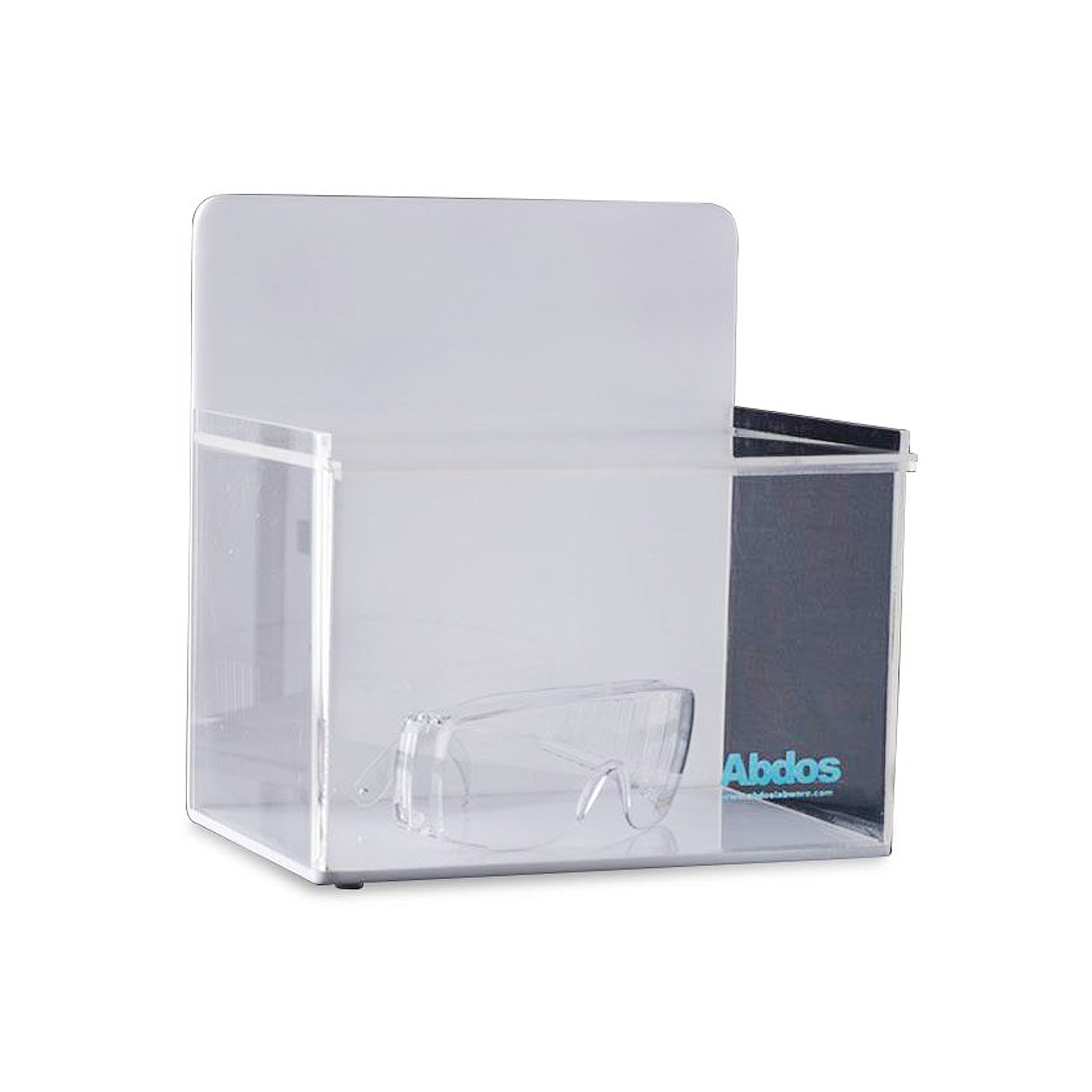 United Scientific® Safety Goggles Box – Small Clear Acrylic Laboratory Storage with Lid