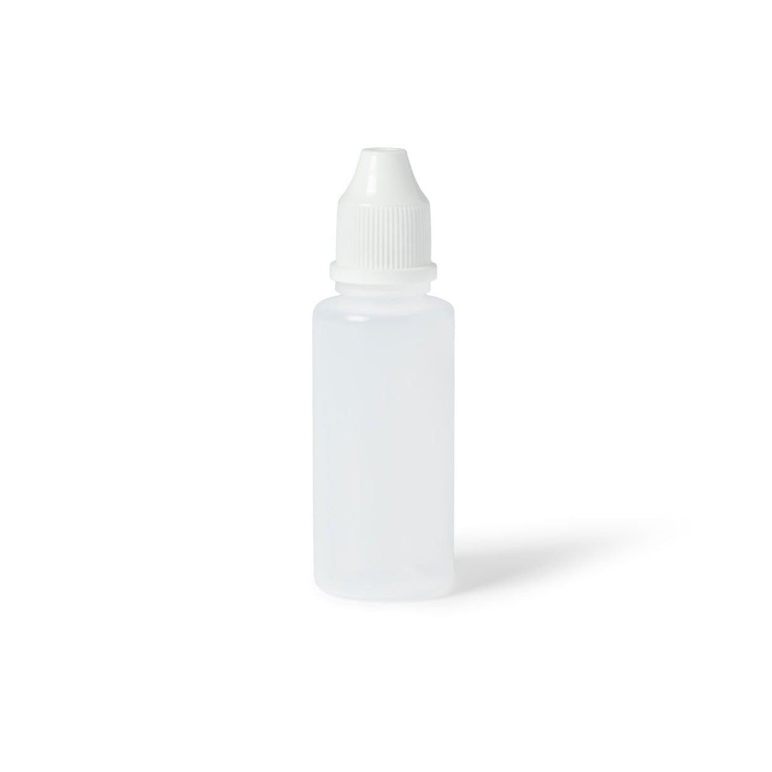 15mL LDPE Dropper Bottles (Unassembled) – Pack of 24 | United Scientific® Lab-Grade, Translucent Plastic