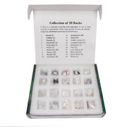 United Scientific® Rock Collection – 20 Specimens of Igneous, Sedimentary & Metamorphic Rocks for Geology & Earth Science Education