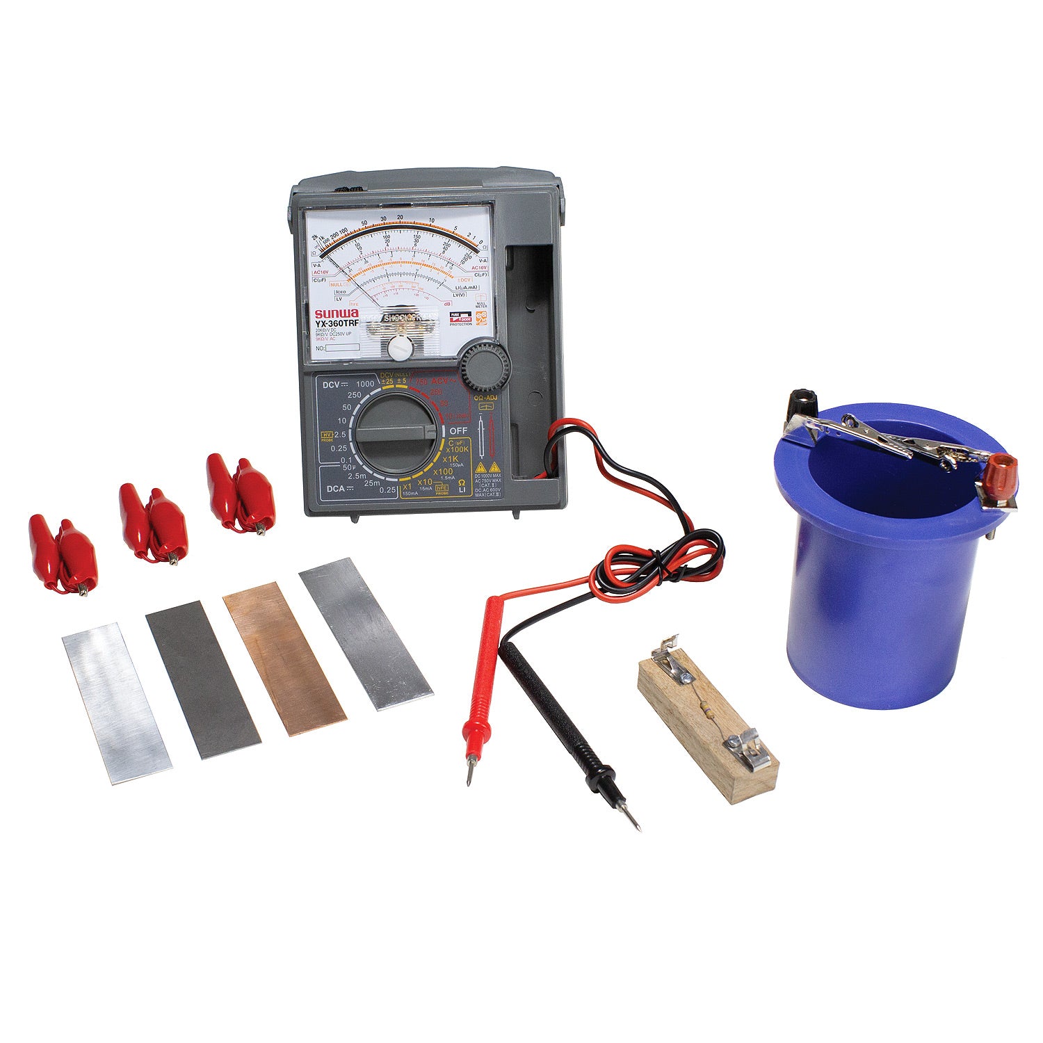 United Scientific® Basic Simple Cells Kit – Hands-On Electrochemistry Experiment Set for Students