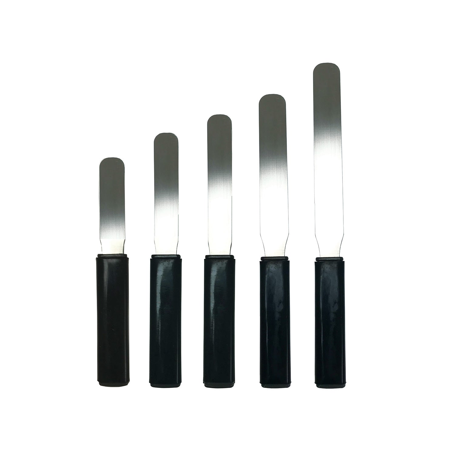 United Scientific® Soft-Grip Spatula, 3" – Stainless Steel Blade with Silicone Comfort Grip
