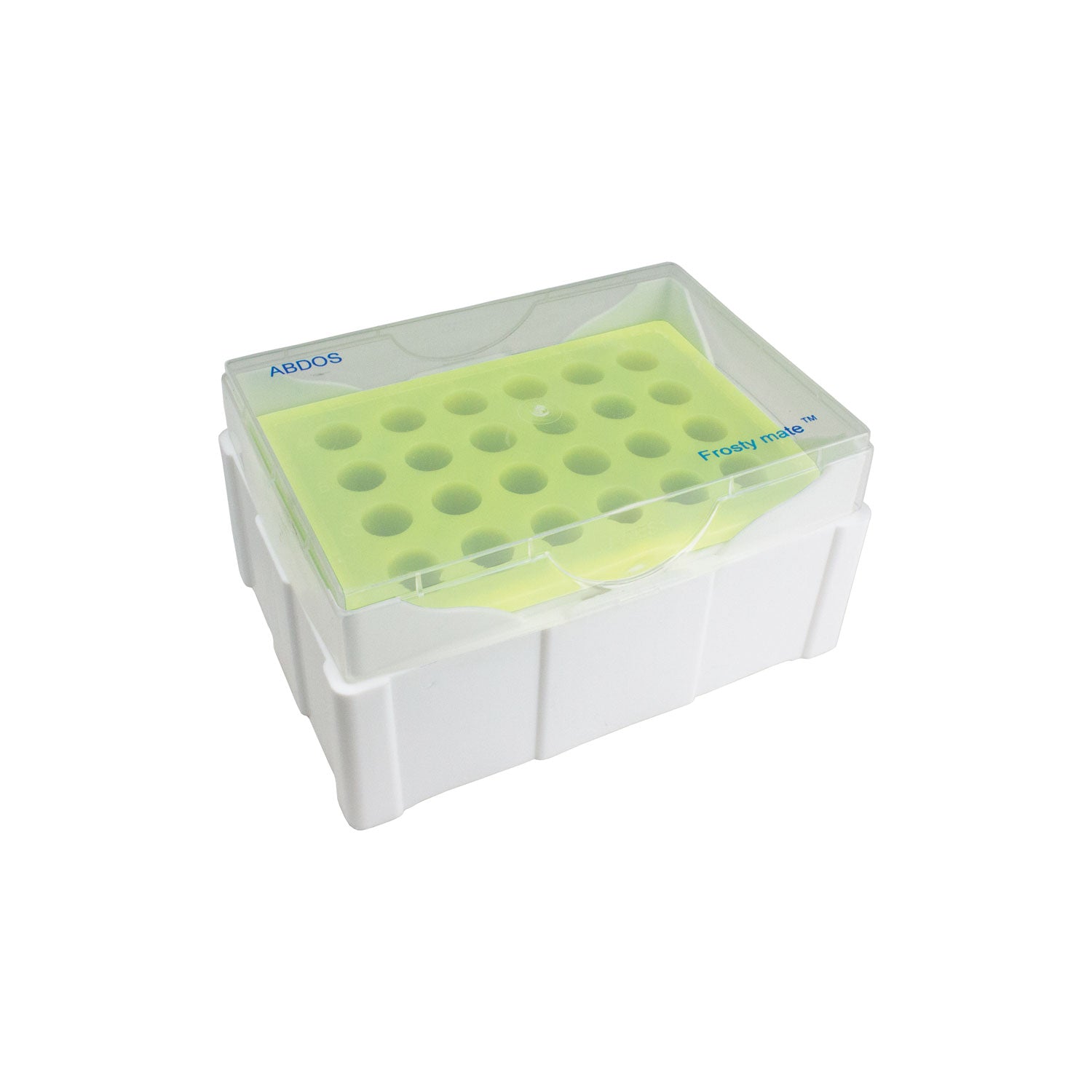 Frosty Mate™ Color Change Freezer Rack – Polypropylene, 24-Place, Temperature-Sensitive Sample Organizer