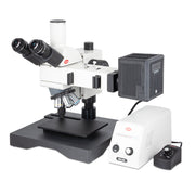 Motic BA310MET-H Trinocular Metallurgical Microscopes – CCIS® Infinity Optics, LM Plan Achromats, 50W Halogen Epi-Illumination