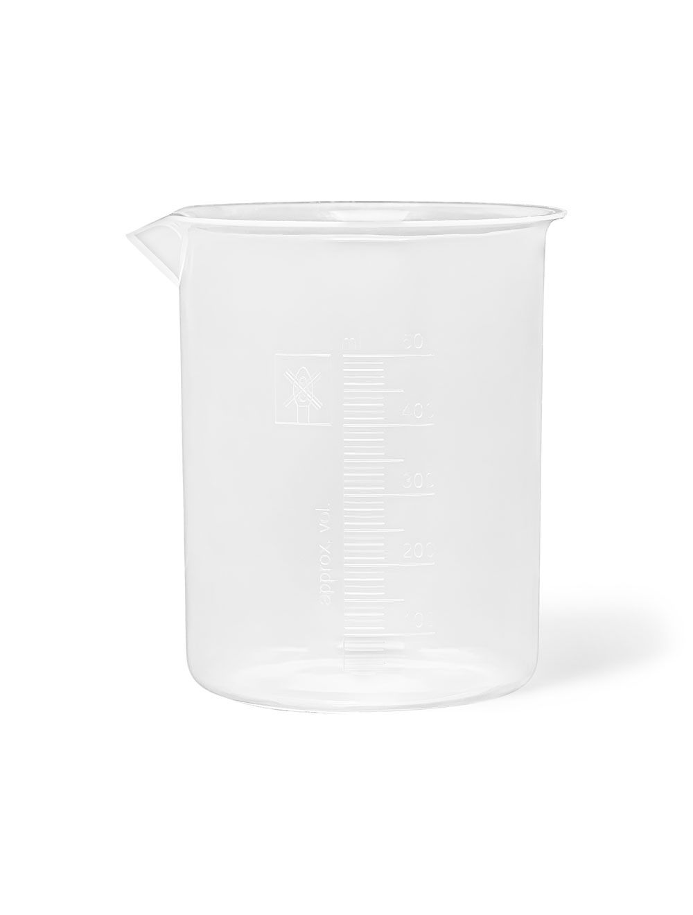 25mL Polypropylene Beakers – Wide Spout | Pack of 12 | United Scientific® | Autoclavable Lab Beakers with Graduations