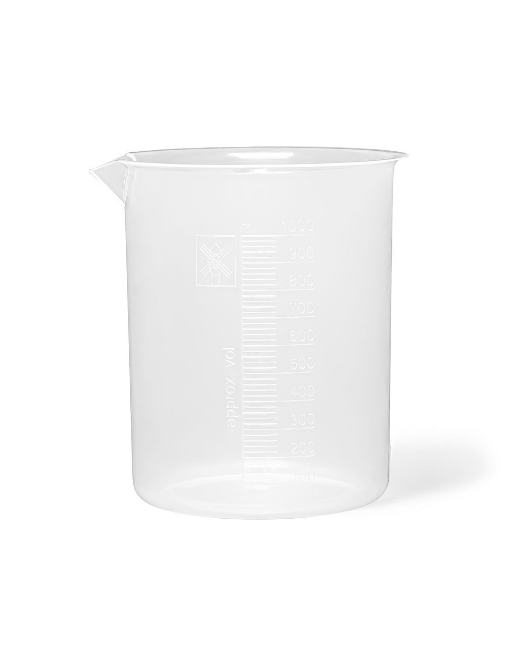 25mL Polypropylene Beakers – Wide Spout | Pack of 12 | United Scientific® | Autoclavable Lab Beakers with Graduations