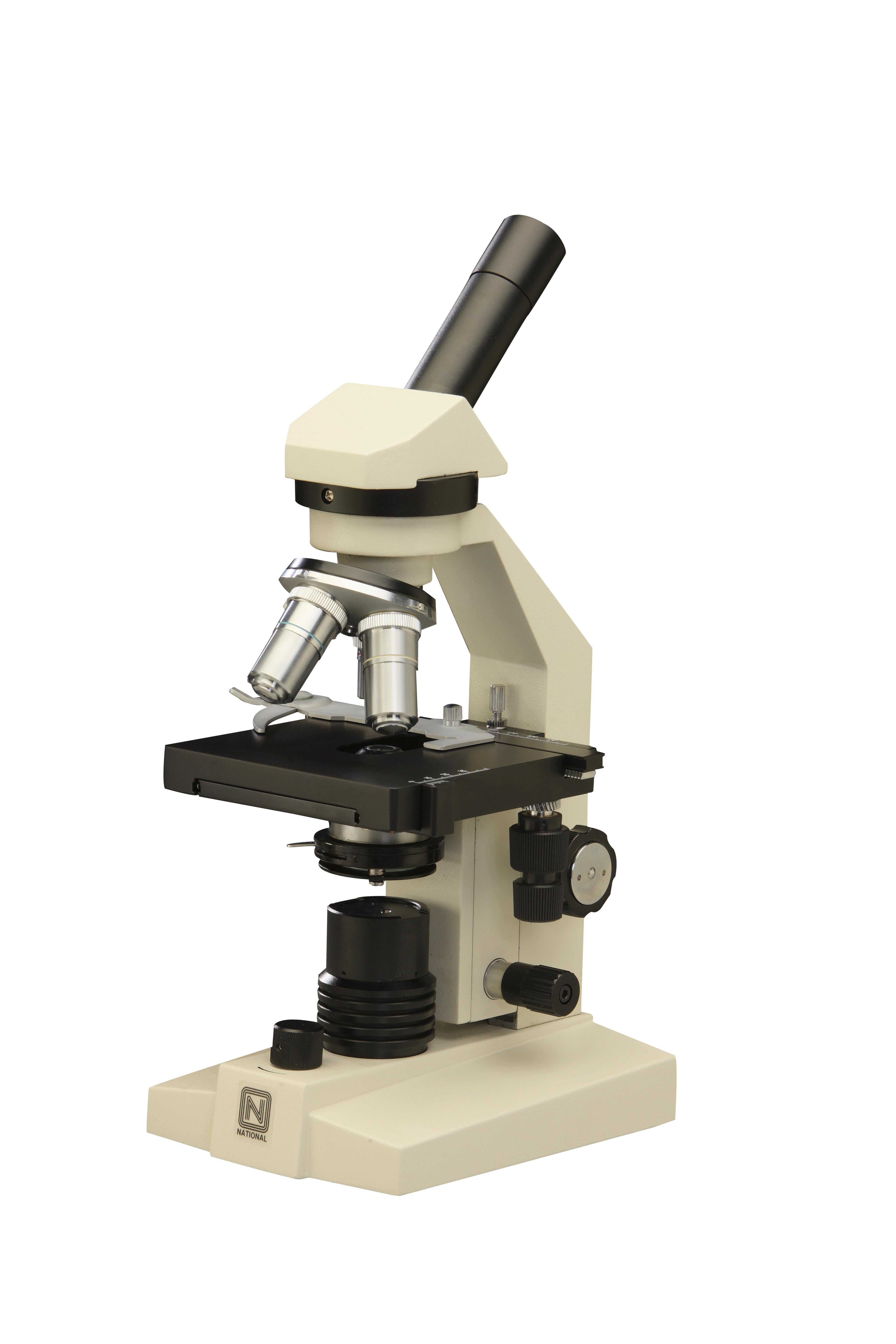 National 133-134 CLED Monocular LED Compound Microscope Series – Educational Microscopes for Middle School, High School & College Biology Labs