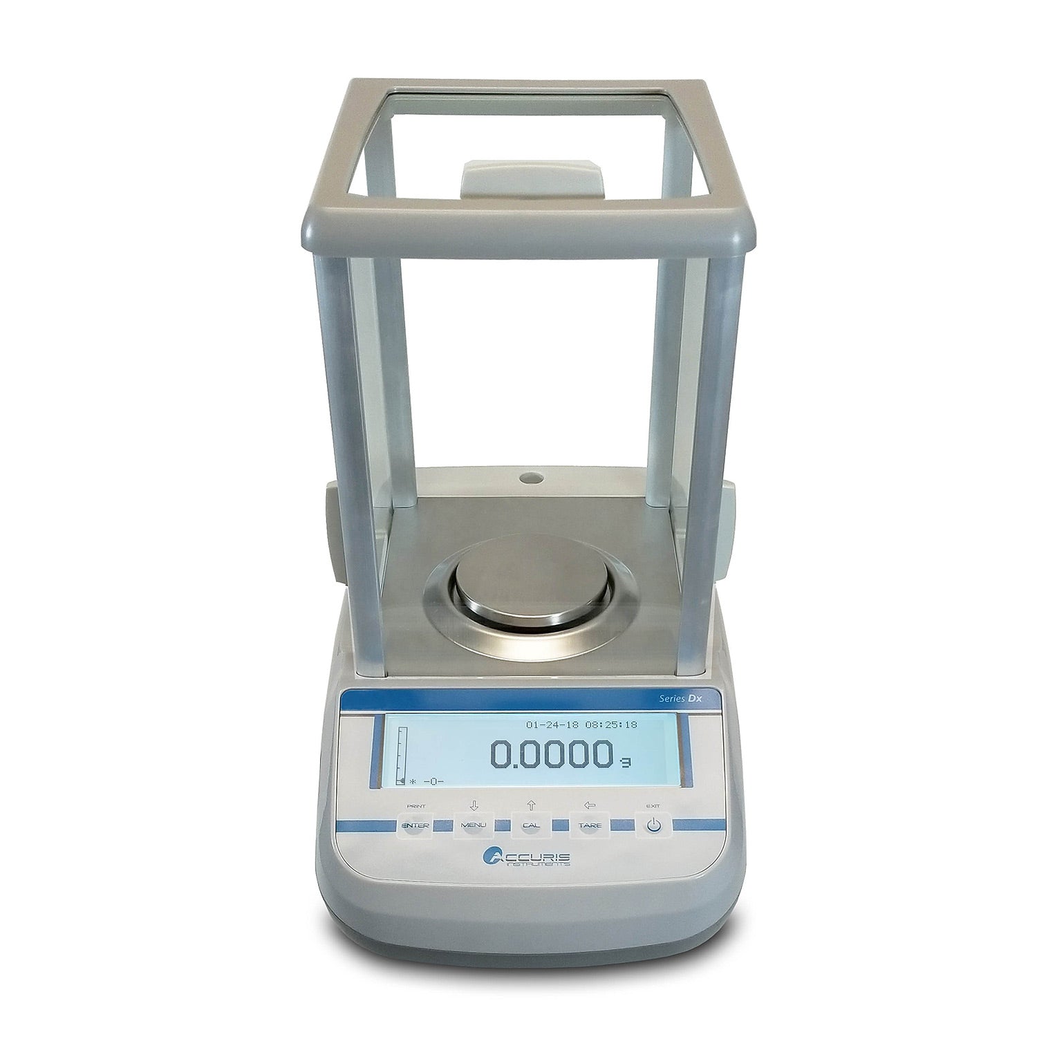 Accuris™ Series Dx Analytical Balance, 120g Capacity, 0.0001g Readability, Internal Calibration, Graphical Display