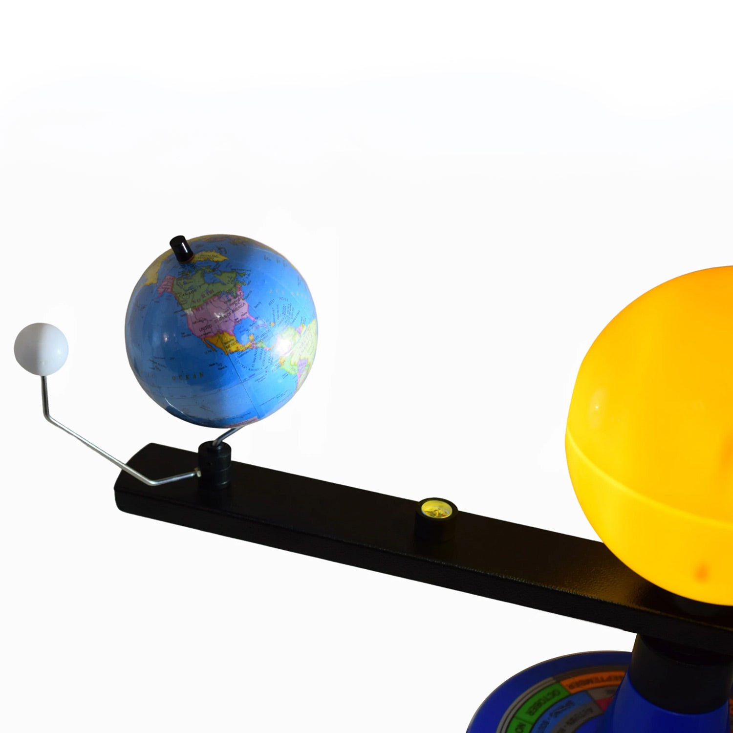 Sun, Earth & Moon Orbiter Model – 3D Planetary Motion Demonstrator with LED Sunlight, Seasons & Moon Phases – Includes Experiment Guide – 12.25” – Eisco Labs