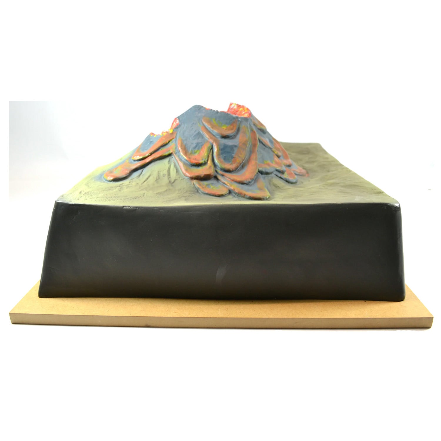 Eisco Labs 17-Inch Active Volcano Model with Cutaway View – Tabletop Earth Science Teaching Model