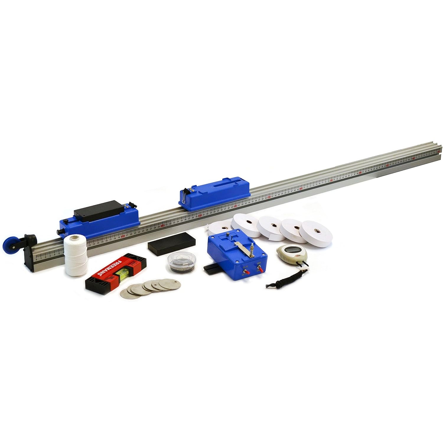 Eisco Labs Dynamics System Kit – Physics Mechanics Starter Set for Teaching Motion, Force & Energy