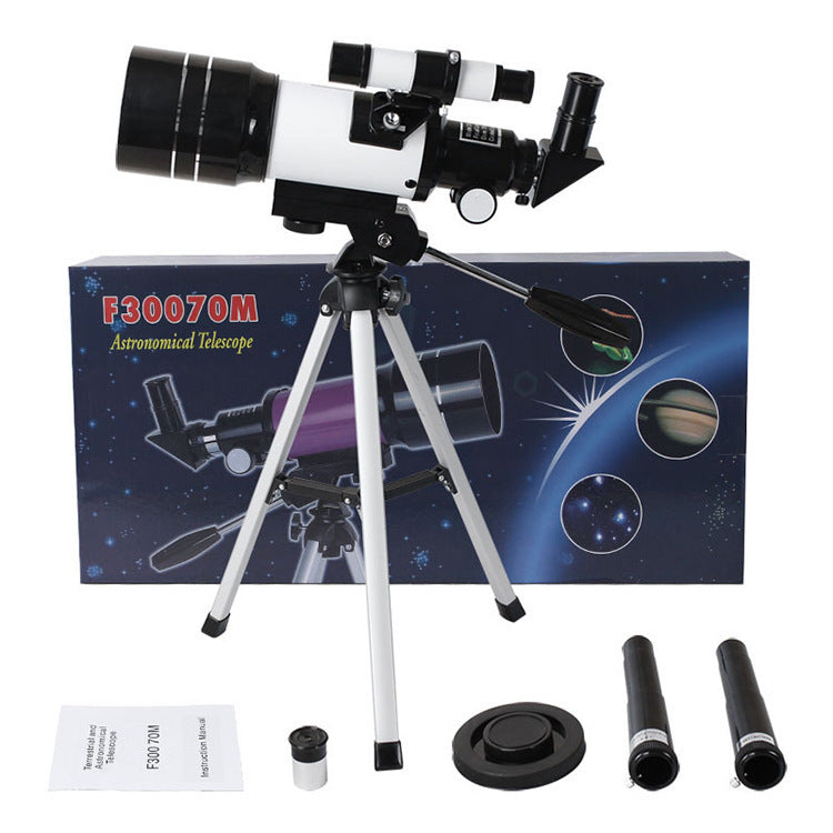 F30070M Refractor Astronomical Telescope for Kids – 70mm Educational Beginner Telescope with Adjustable Tripod