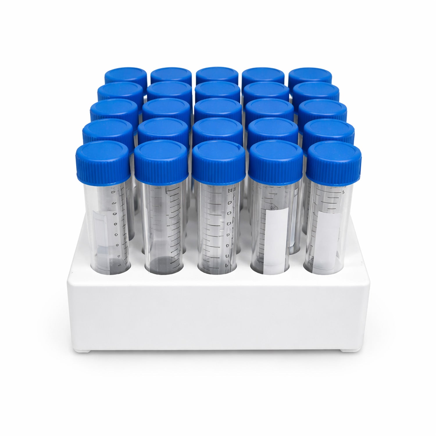 Scilogex Sterile Conical Centrifuge Tubes, Polypropylene (15mL or 50mL), Paperboard Rack – 25 Tubes/Rack, 500/Case