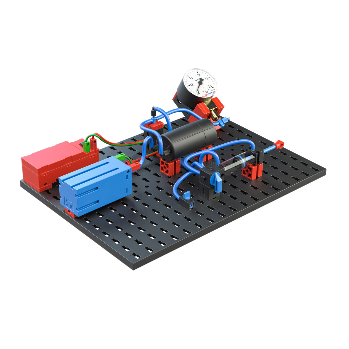 fischertechnik STEM Pneumatics Educational Engineering Kit – 8 Models, 29 Experiments, 273 Pieces | 559878