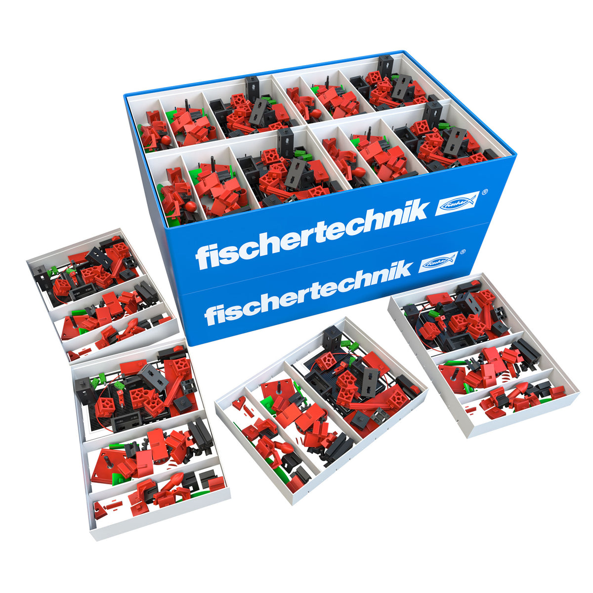 fischertechnik Class Set Solar Energy – Renewable Energy STEM Education Kit, 16 Sets, 3 Models, 10 Experiments | 559894