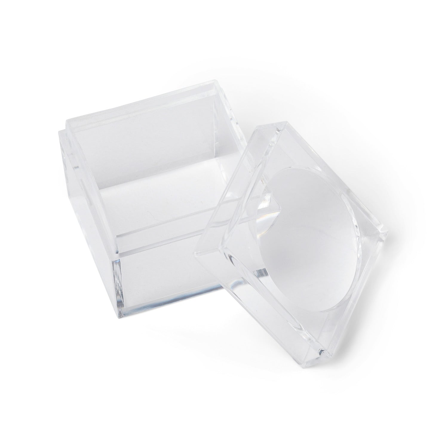 United Scientific® Box Magnifier – Pack of 6 - Clear Polystyrene Viewer, 3X Magnification with Friction Lid