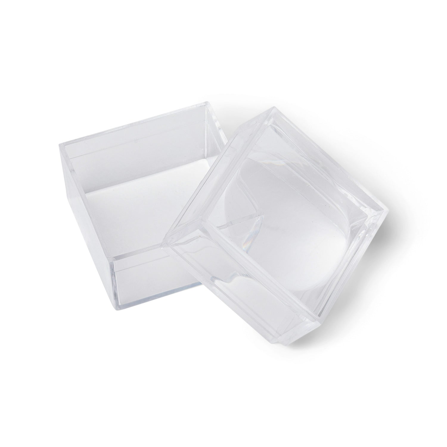 United Scientific® Box Magnifier – Pack of 6 - Clear Polystyrene Viewer, 3X Magnification with Friction Lid