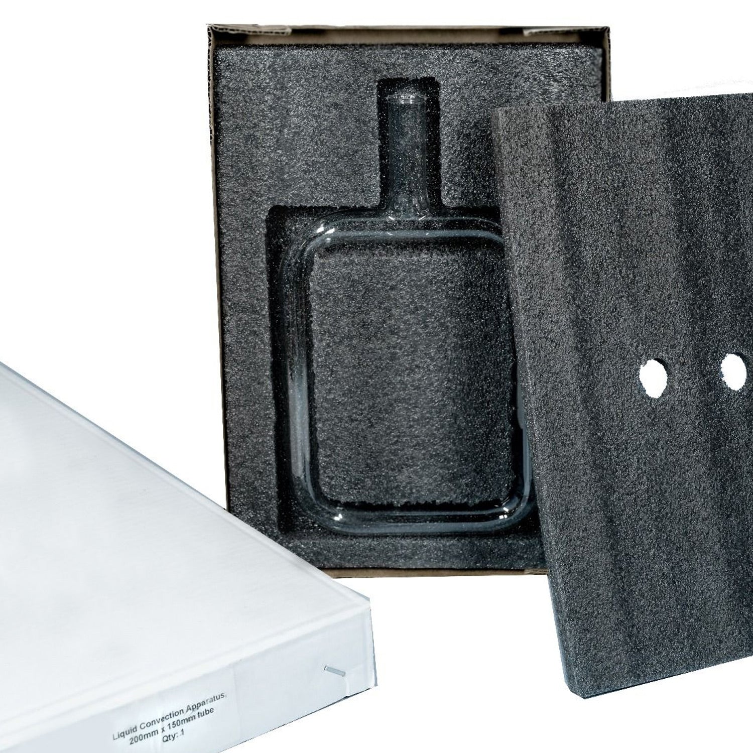 United Scientific® Liquid Convection Apparatus – Borosilicate Glass Physics Demonstration Tool for Heat Transfer & Thermodynamics Experiments