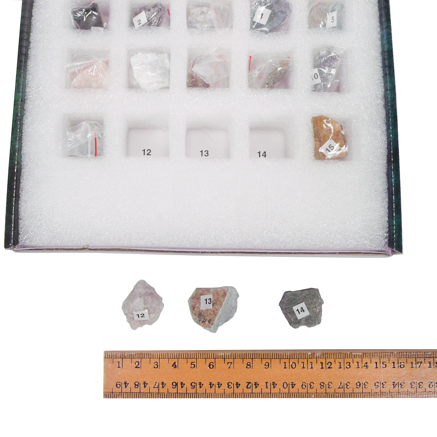 United Scientific® Metamorphic Rock Set – 15 Classroom Geology Specimens for Earth Science & Rock Identification