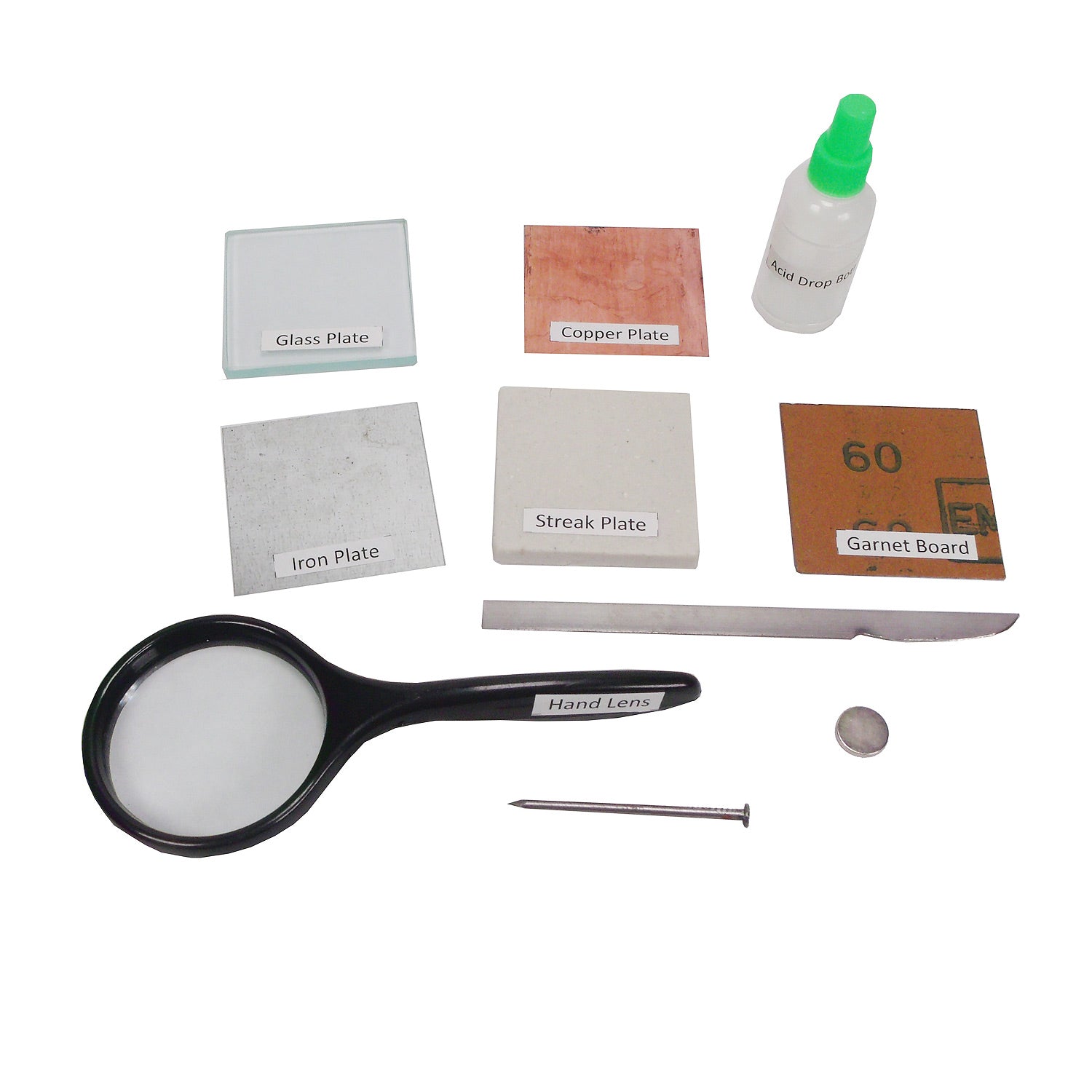 United Scientific® Mineral Activity Kit – 20 Rock & Mineral Specimens with Testing Tools for Geology & Earth Science Education