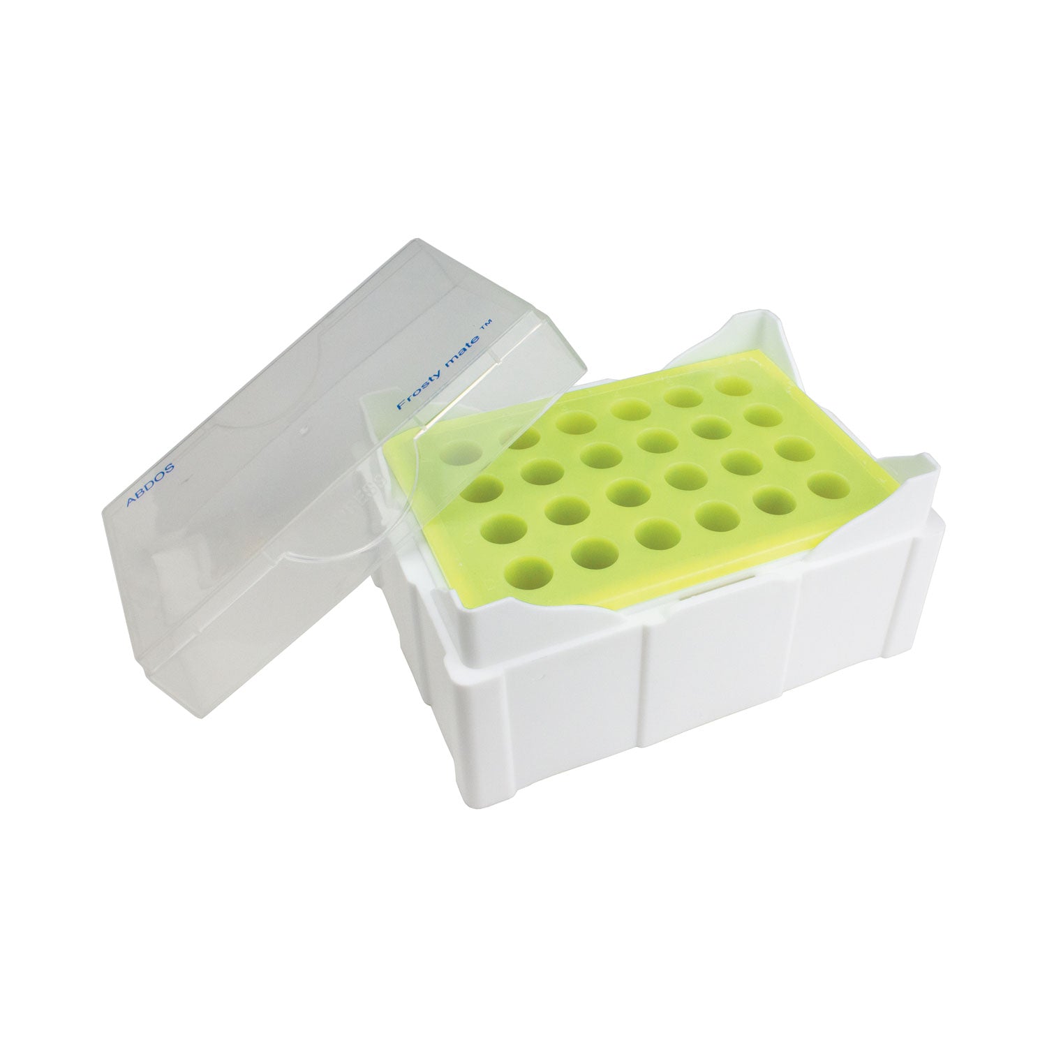 Frosty Mate™ Color Change Freezer Rack – Polypropylene, 24-Place, Temperature-Sensitive Sample Organizer