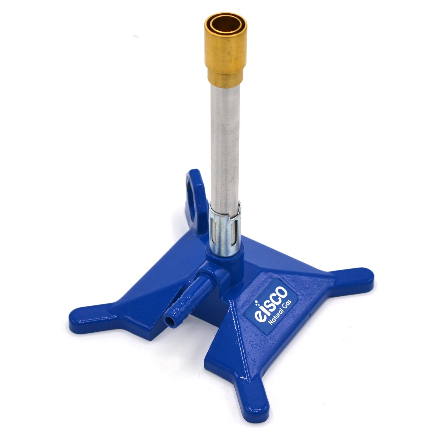 Natural Gas Bunsen Burner – StabiliBase™ Anti-Tip Design with Handle & Flame Stabilizer | Eisco Labs