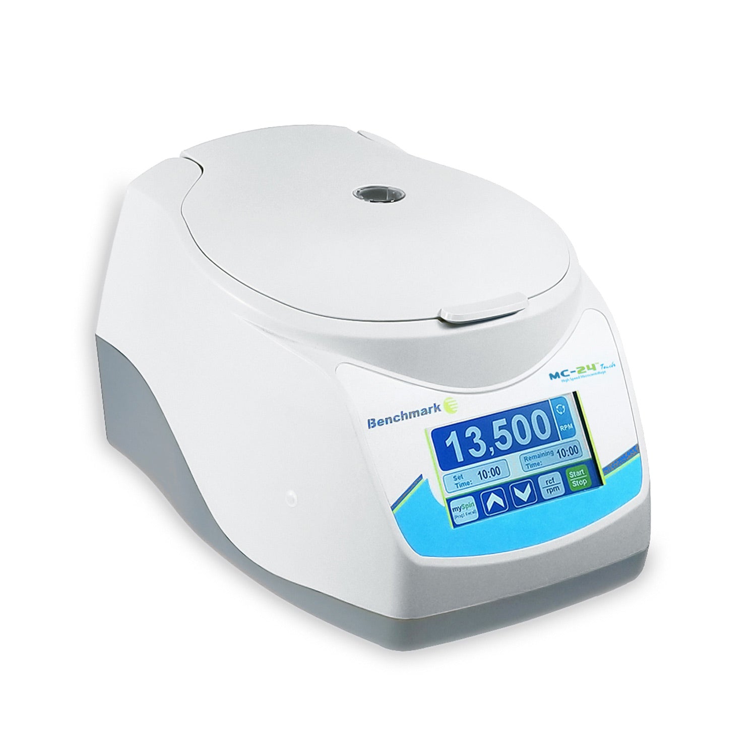 MC-24™ Touch Microcentrifuge – 16,800 × g, Touchscreen Control, COMBI-Rotor for Tubes & Strips | Benchmark Scientific