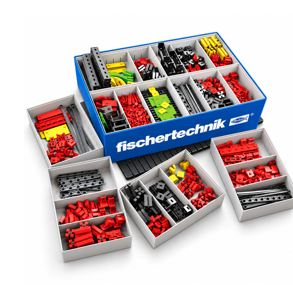fischertechnik Creative Box Basic – 630-Piece STEM Building & Construction Set with Storage Box