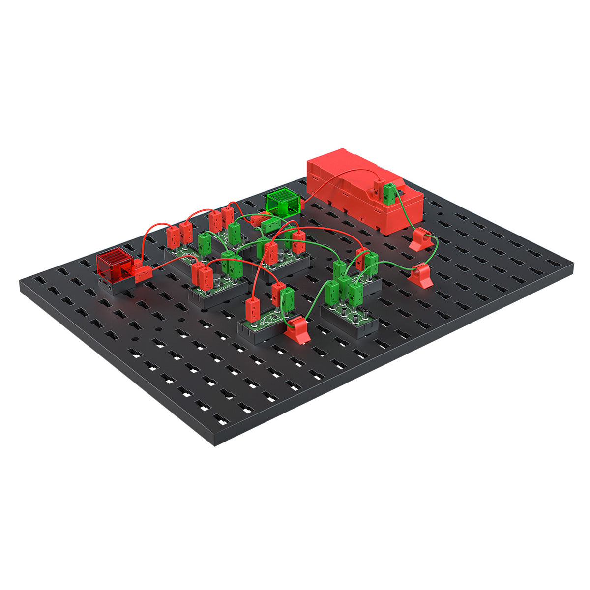 fischertechnik STEM Electronics Kit – 180-Piece Educational Circuit Building Set with 23 Models & 60 Experiments