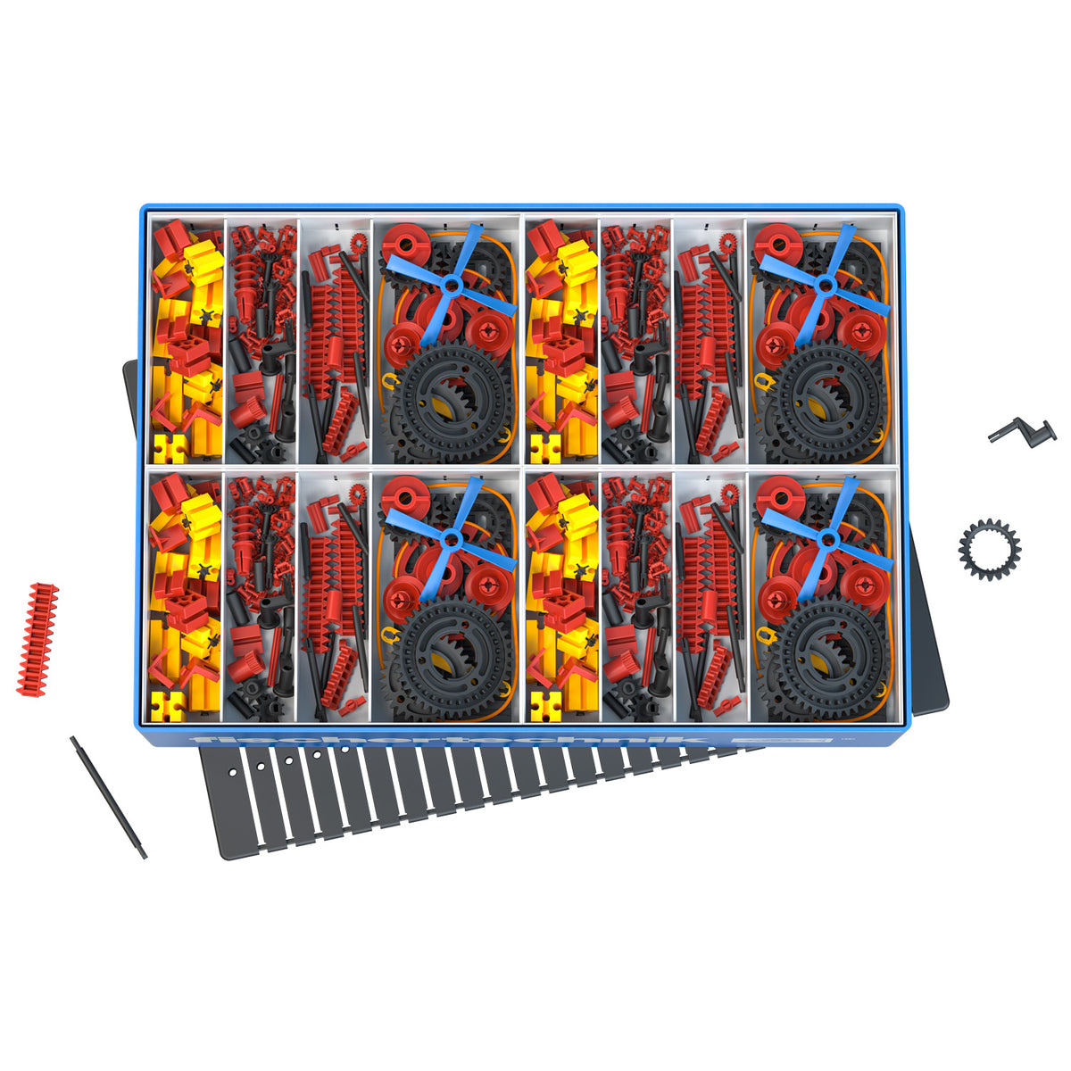 fischertechnik CLASS Set Gears – STEM Classroom Engineering Kit, 16 Student Sets, 1600 Pieces