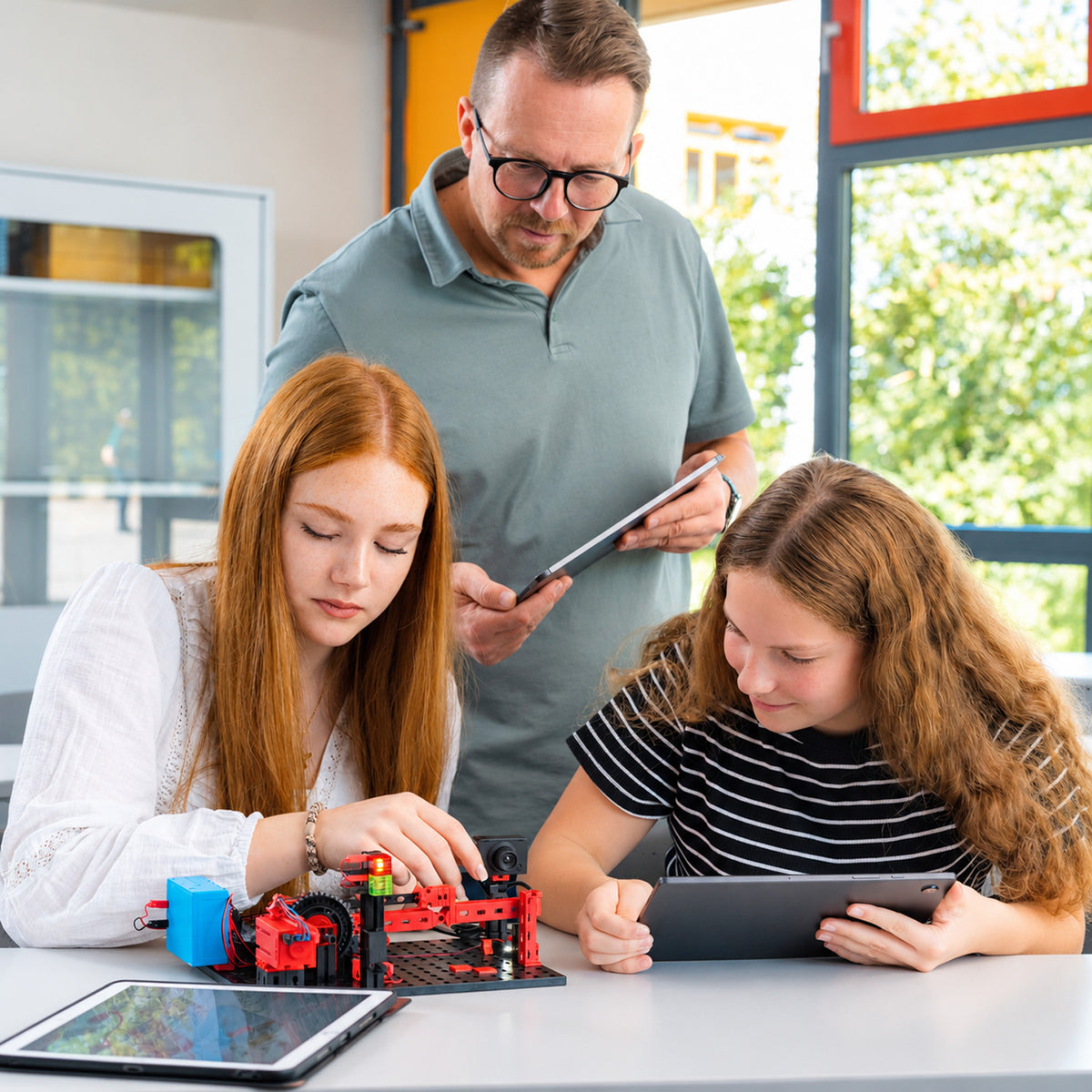 fischertechnik STEM Coding Ultimate AI Robotics & Programming Kit with TXT 4.0 Controller, 224 Pieces, 12 Models