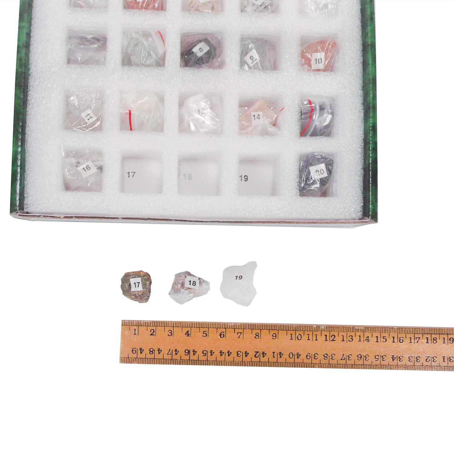 United Scientific® Rock and Mineral Collection – 20 Classroom Specimens for Geology & Earth Science Education