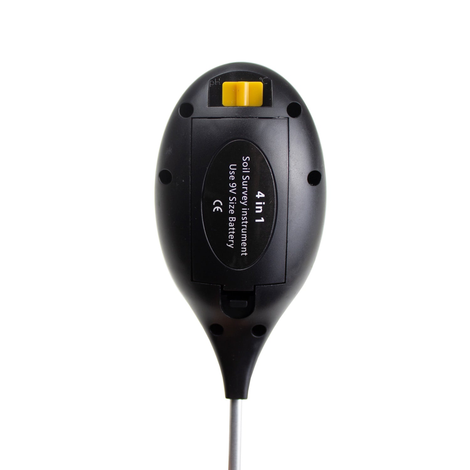 United Scientific® 4-in-1 Soil Meter – Moisture, pH, Temperature & Sunlight Tester with LCD Display and 8" Probe