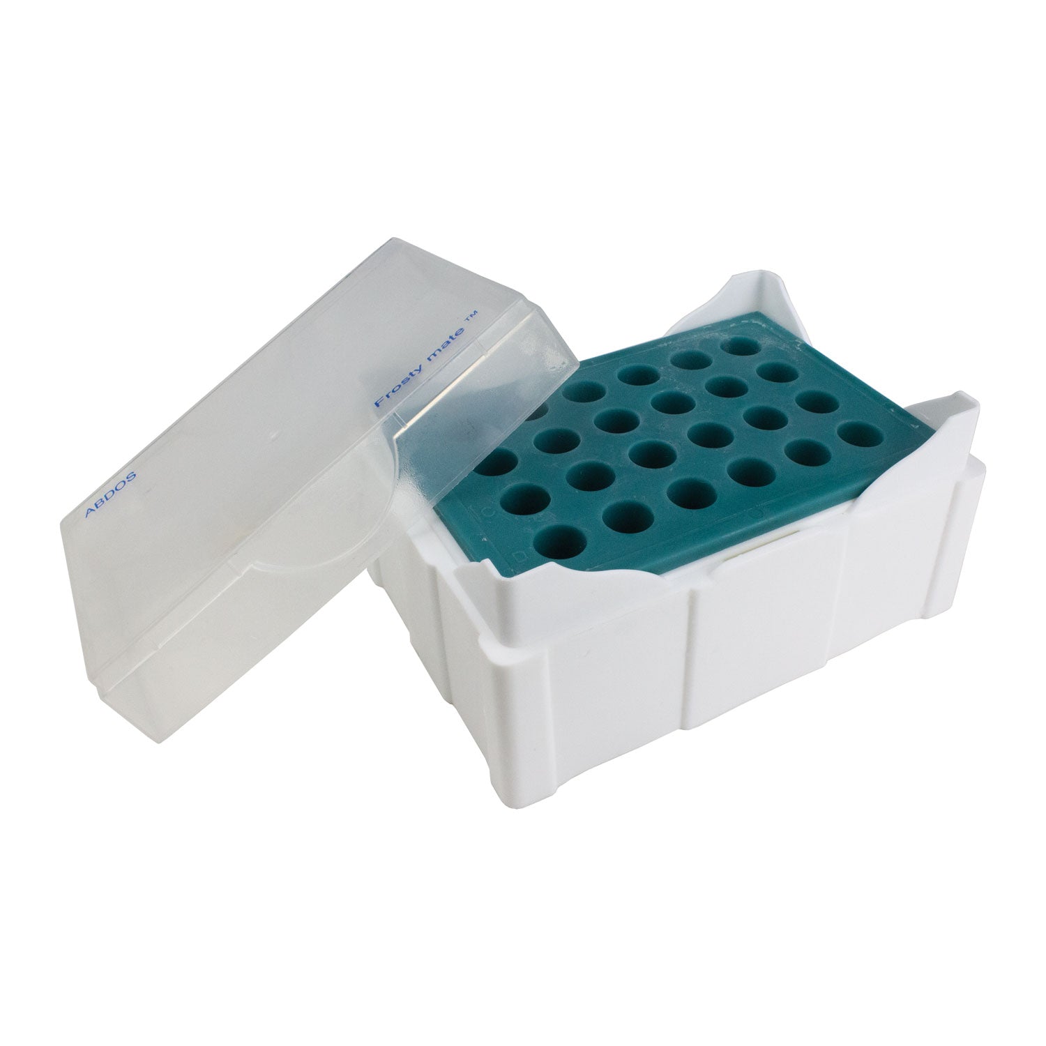 Frosty Mate™ Color Change Freezer Rack – Polypropylene, 24-Place, Temperature-Sensitive Sample Organizer