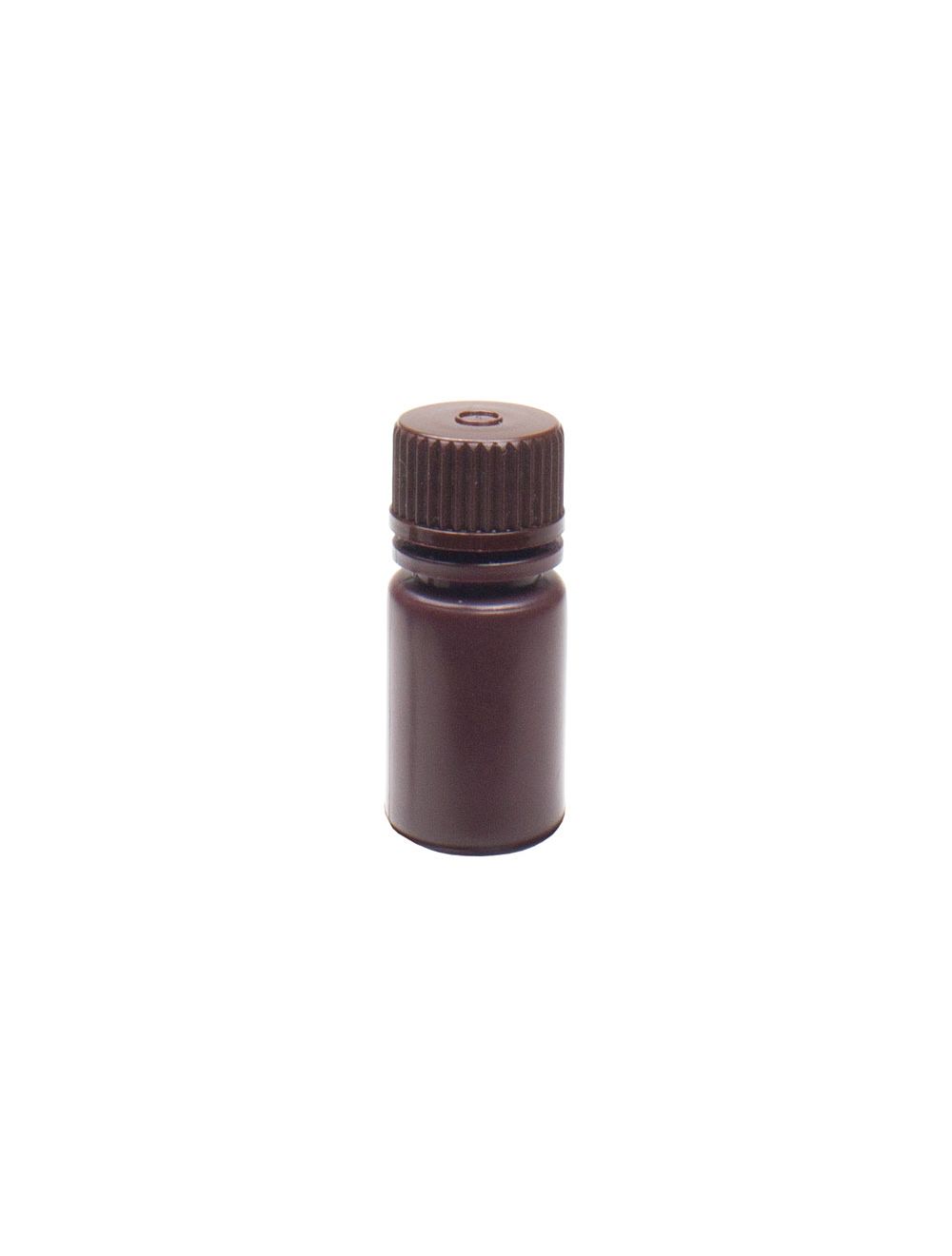 4mL Narrow Mouth Amber Reagent Bottles, HDPE – Pack of 72 | United Scientific® UniStore™