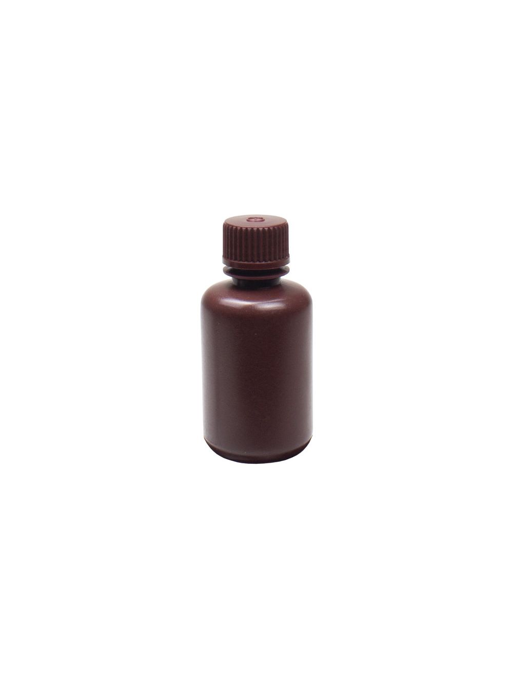 4mL Narrow Mouth Amber Reagent Bottles, HDPE – Pack of 72 | United Scientific® UniStore™