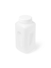 4-Liter Polypropylene Wide-Mouth Square Bottle with Grips – Autoclavable Chemical Storage