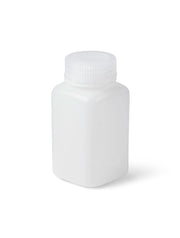 61 mL HDPE Wide Mouth Square Bottles – Pack of 12 | United Scientific™ UniStore™ Leakproof Lab Bottles