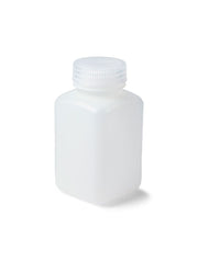 62 mL HDPE Wide Mouth Square Bottles – Pack of 12 | United Scientific™ UniStore™ Leakproof Lab Bottles