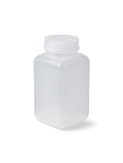 63 mL Wide Mouth Square Laboratory Bottles, PPCO – Leakproof & Autoclavable – Pack of 12 | United Scientific™ UniStore™