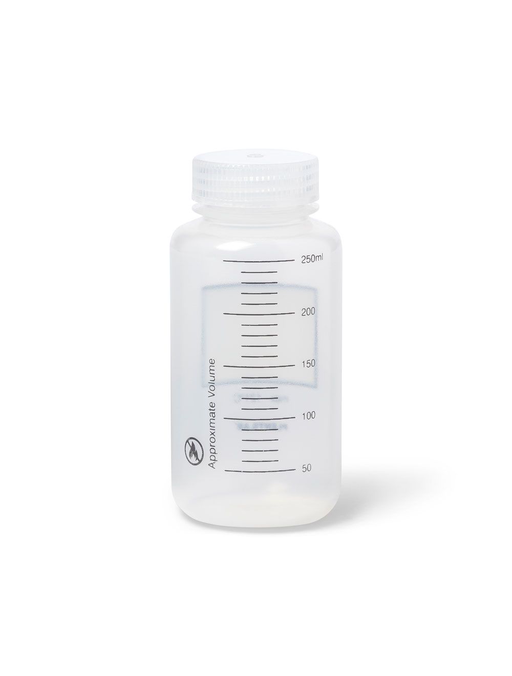 125 mL Graduated Wide Mouth Bottles, Leakproof, Autoclavable Polypropylene (PP), Pack of 12 – United Scientific™ UniStore™