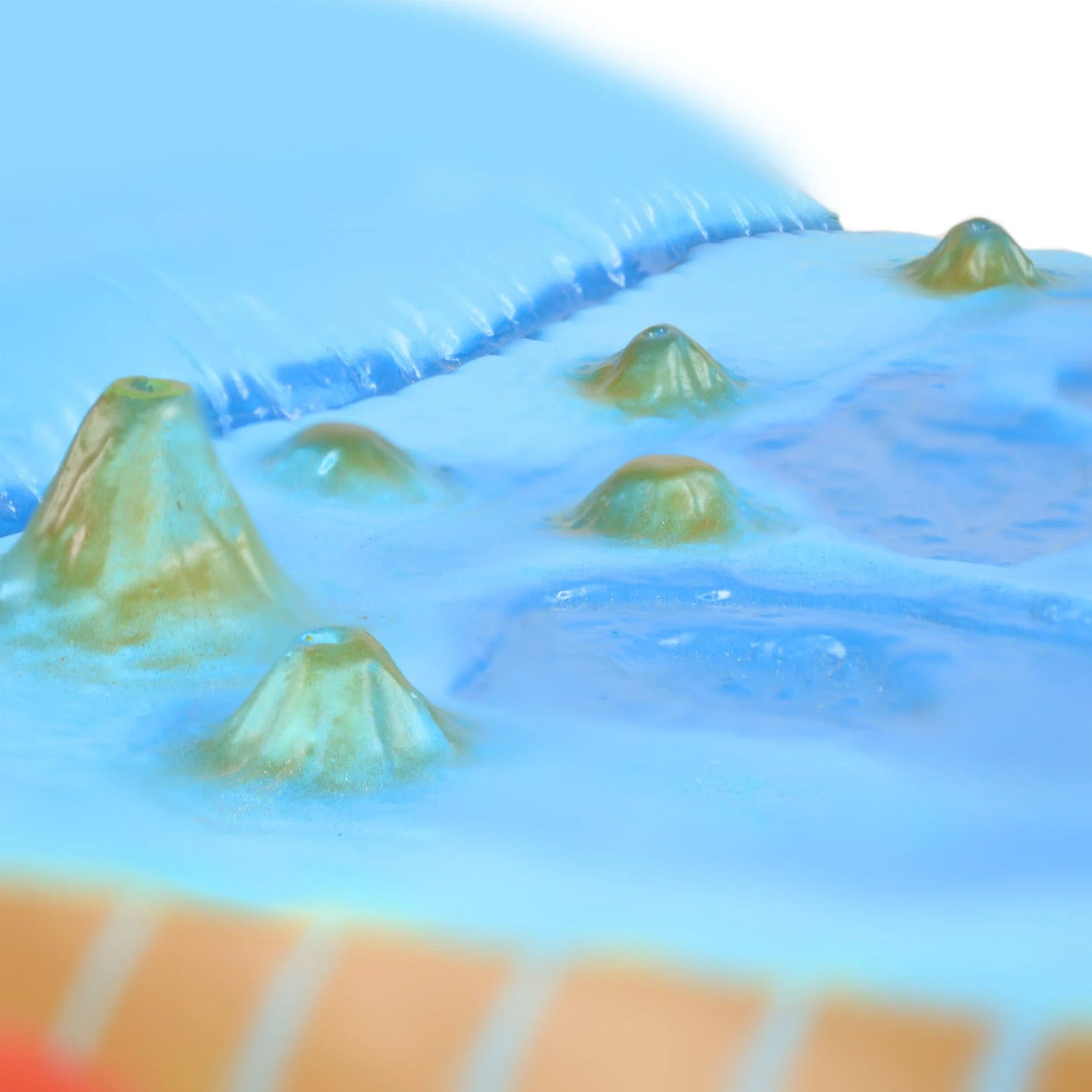 Eisco® Sea Floor Model – Labeled Underwater Geological Features | Wall-Mountable Backboard for Classroom & Marine Geology Education