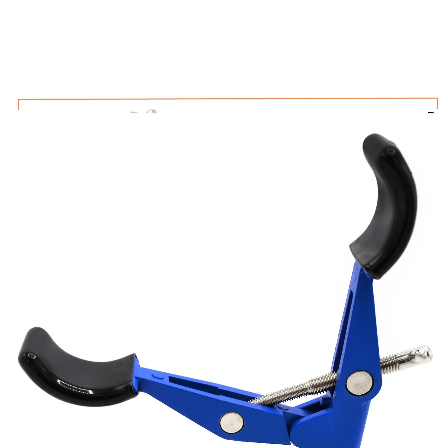 2-Prong Burette Clamp with Swivel Bosshead – Zinc Alloy Laboratory Clamp, Vinyl-Coated Jaws, 4.25" (11cm) Max Opening