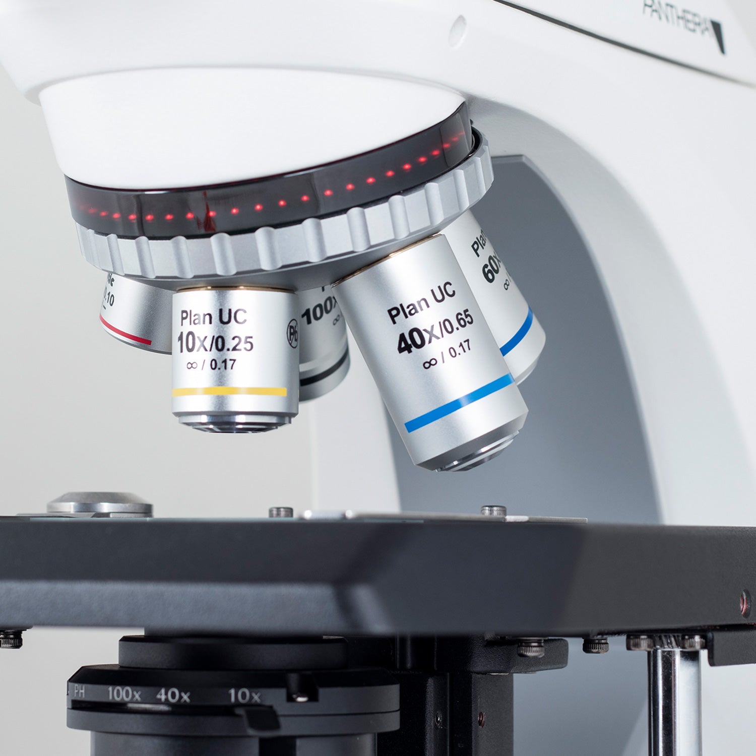 Motic Panthera C2 Series Microscopes – Binocular & Trinocular Models with CCIS® Optical System, UC Plan Achromatic Objectives, and LED/Halogen Smart Illumination